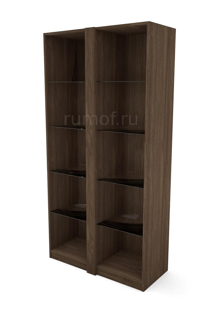 ТАЙМС Шкаф открытый со стеклянными полками 100x44x200